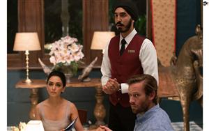 Naaznin Boniadi, Armie Hammer and Dev Patel in Anthony Maras`s thriller film `Hotel Mumbai`